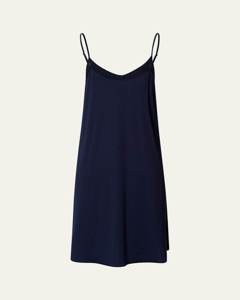 Silk-Trim Cotton Chemis